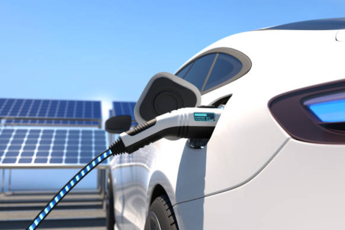 Solar powered electric vehicle charging